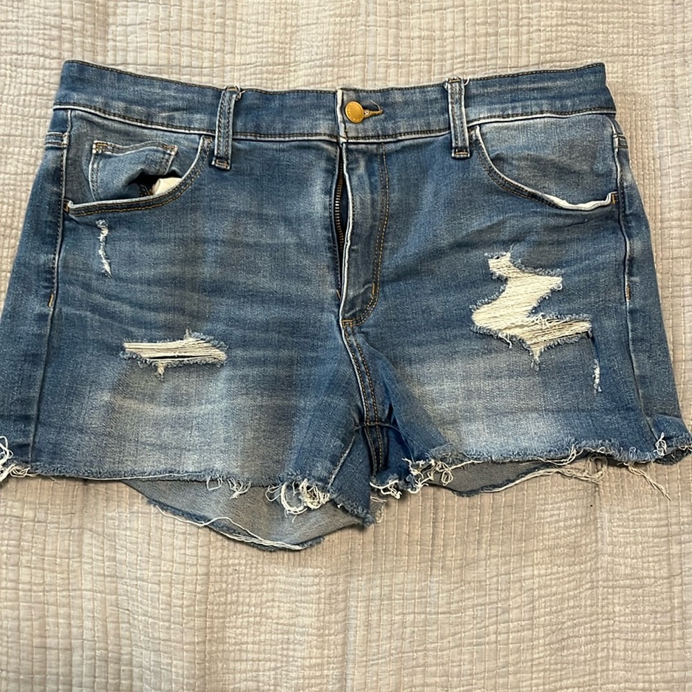 Universal Thread Blue Distressed Denim Shorts